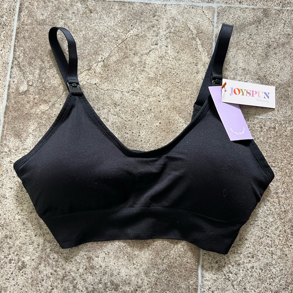 Joyspun Women's Maternity Black Bra